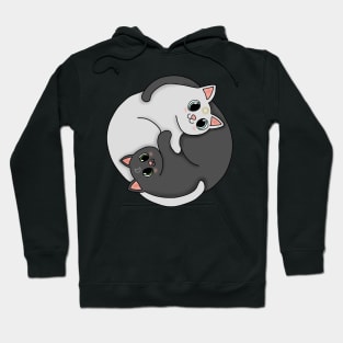 Yin yang cat Hoodie